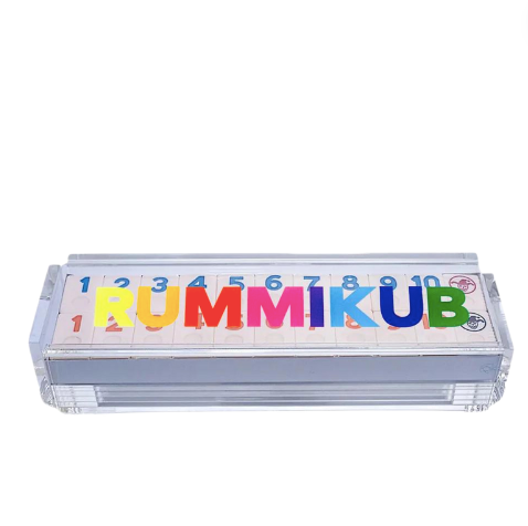 Acrylic Clear Multi Rummikub Game