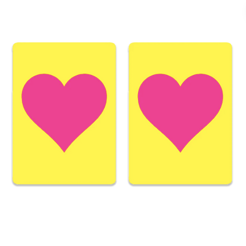 Heart Design Playing Cards - 2 Packs