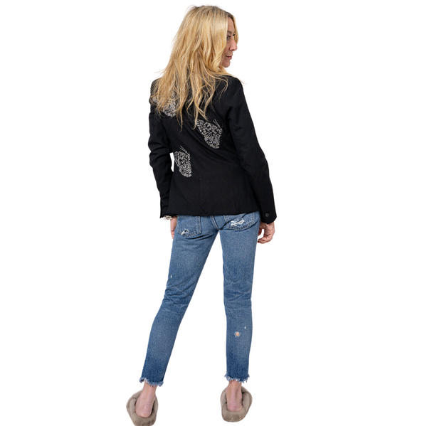 Crystal Half Butterflies Blazer