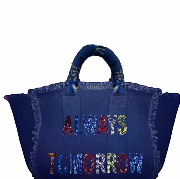 Always Tomorrow Fringe Canvas Bag SAMPLE SALE