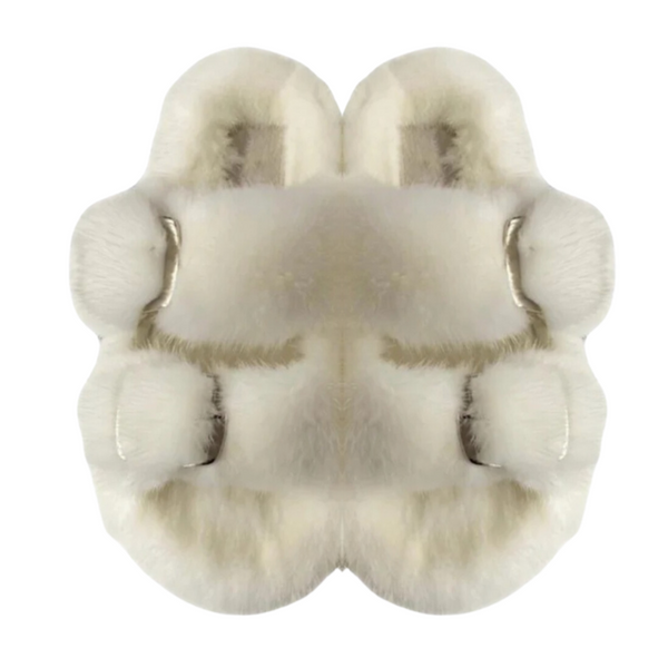 Mink Slide Sandals Shoes- Off White