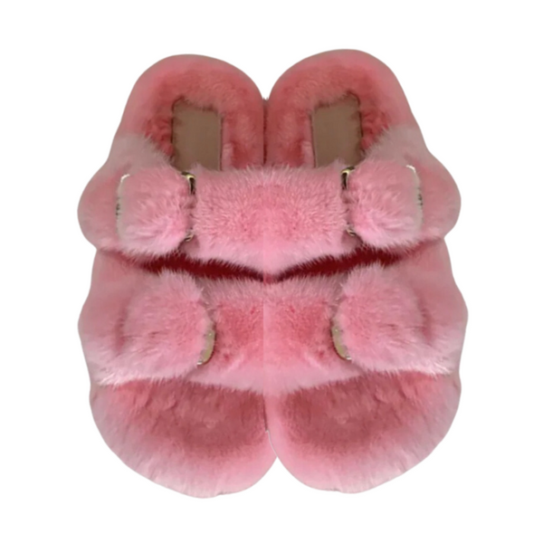 Mink Slide Sandals Shoes - Bright Colors