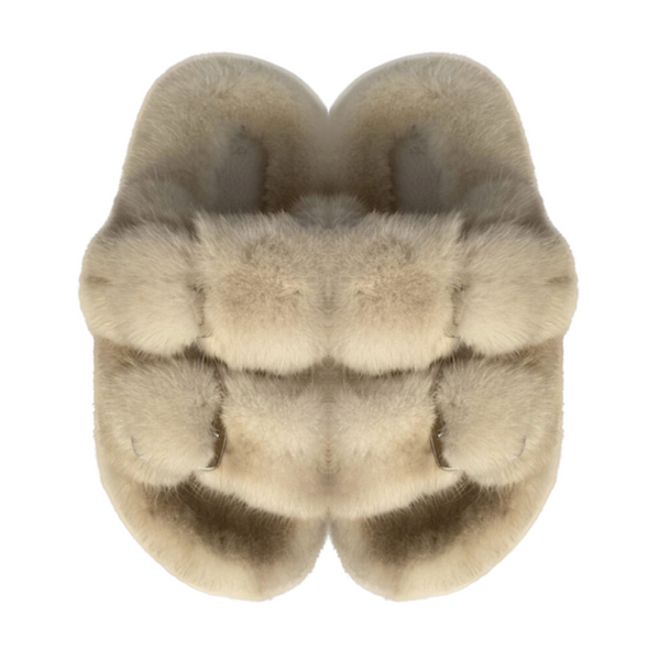 Mink Slide Sandals Shoes - Denim