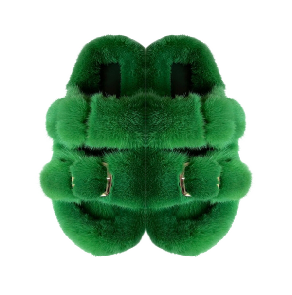 Mink Slide Sandals Shoes - Bright Colors