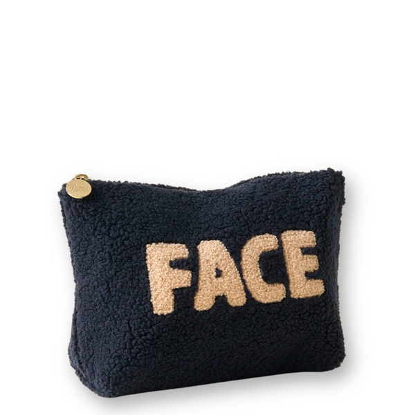 Navy Teddy Pouch - Face