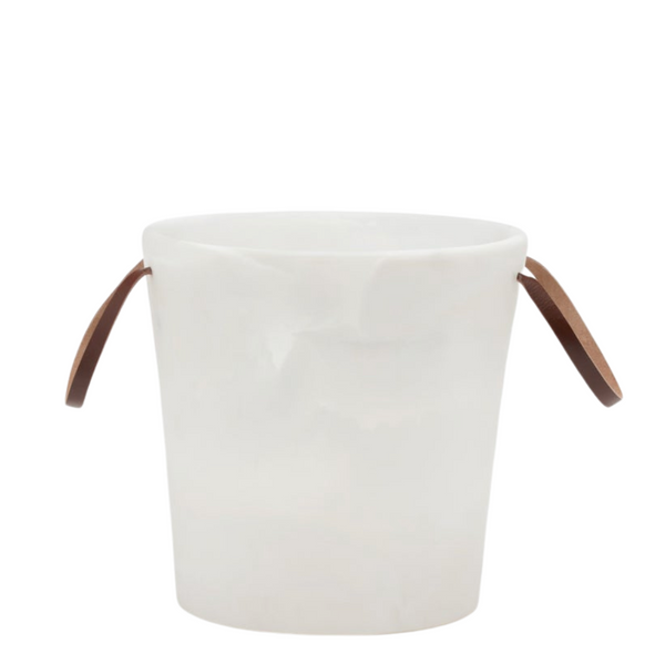 White Swirled Resin Champagne Bucket