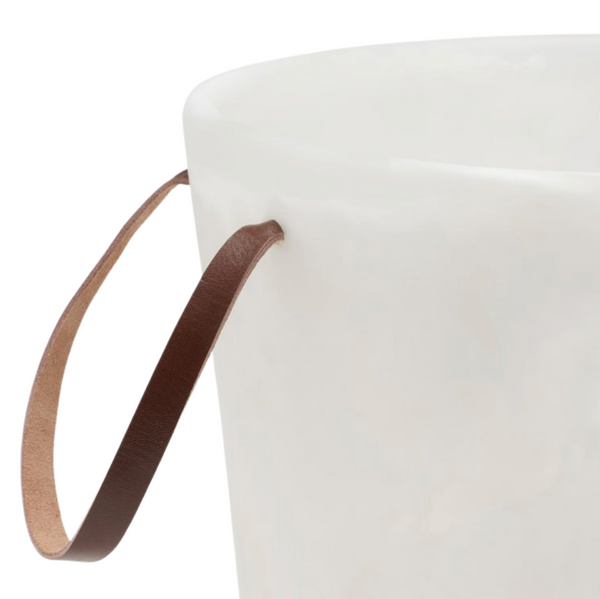 White Swirled Resin Champagne Bucket