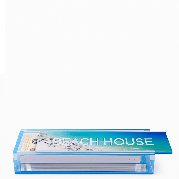 Beach House Scene Acrylic Rummikub Game