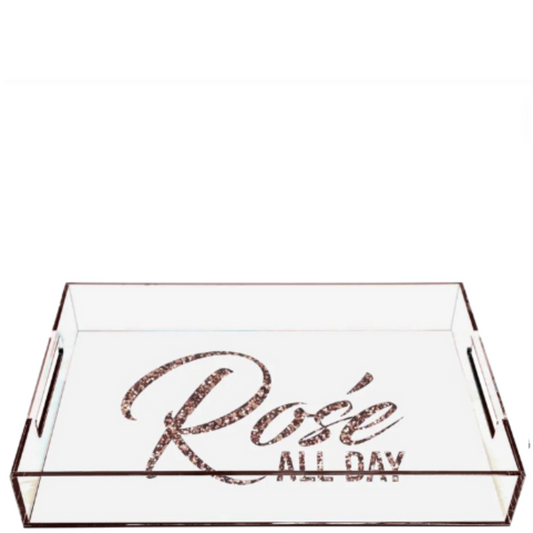Acrylic Rosé All Day Tray