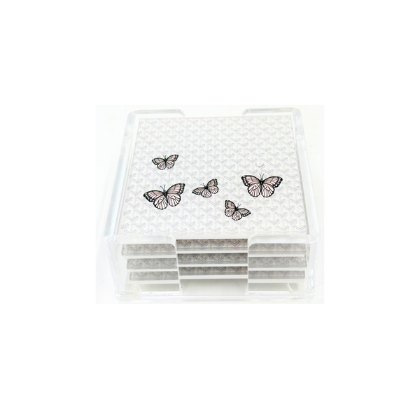 Acrylic Butterflies Designer Coasters