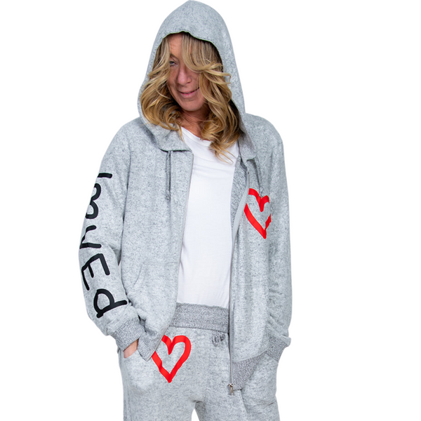 Cloud Hacci Love Zip Up Hoodie