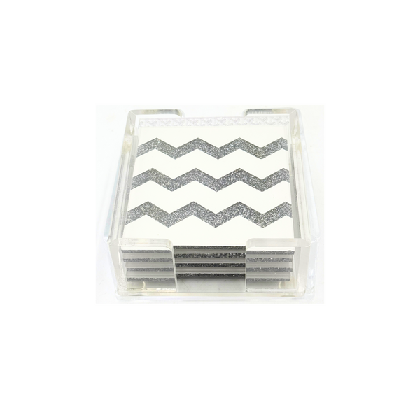 Acrylic Zig Zag Coasters