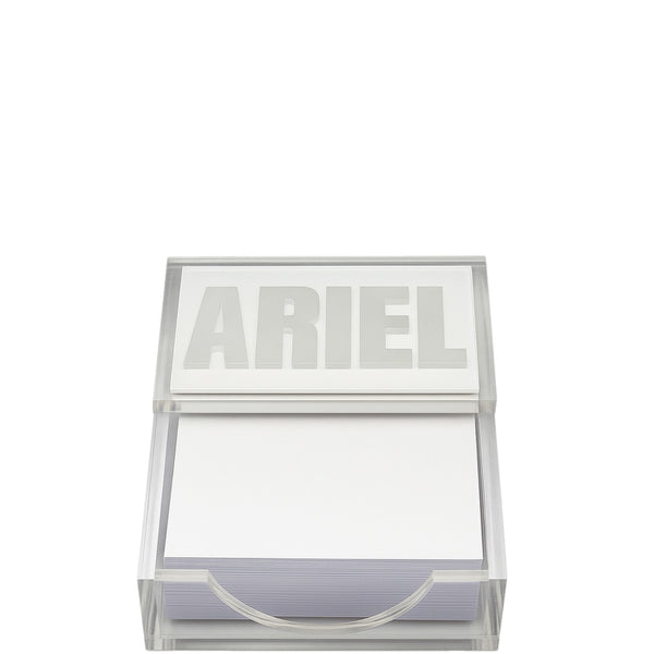Custom Name Acrylic Lucite Paper Holder