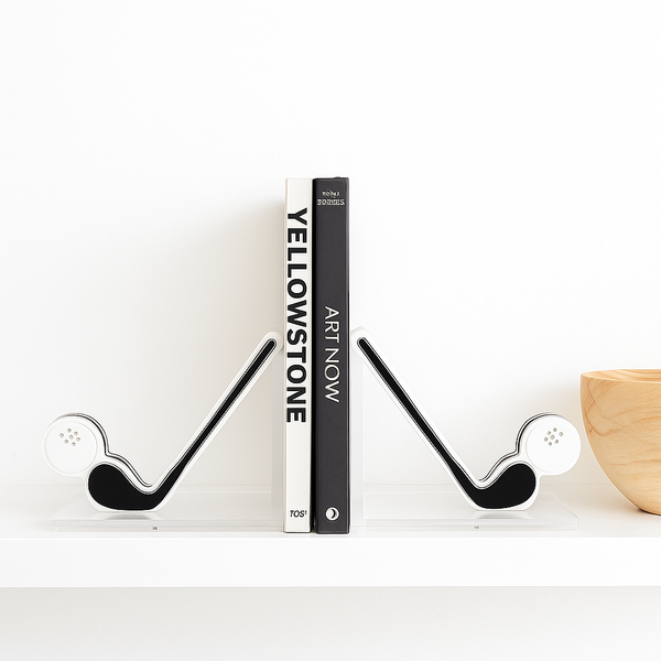Hockey Acrylic Bookends