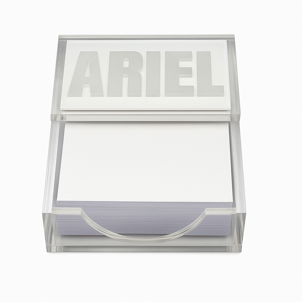 Custom Name Acrylic Lucite Paper Holder