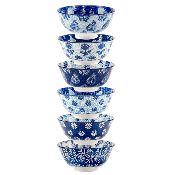 Carnival Blue All Purpose Bowl 6.25in 6 asst