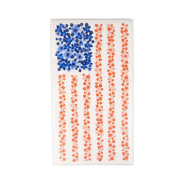 Floral Flag Guest Napkin (24ct)