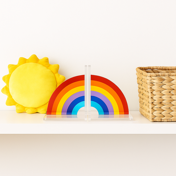 Acrylic Rainbow Bookends