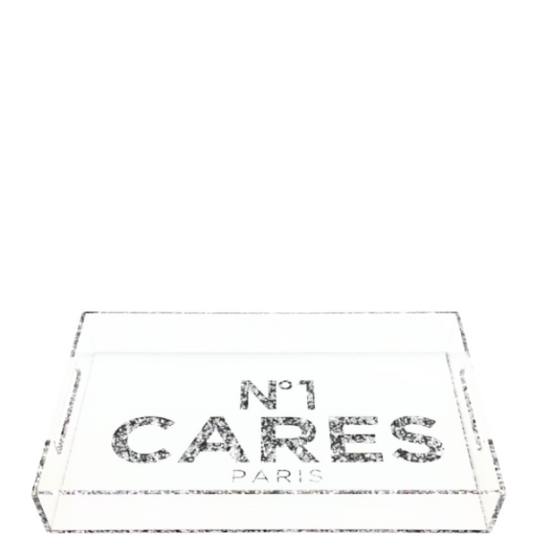 Acrylic Tray No1 Cares White