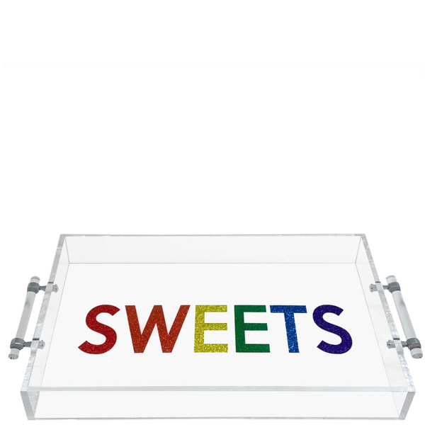 Acrylic Sweets Tray with Handle