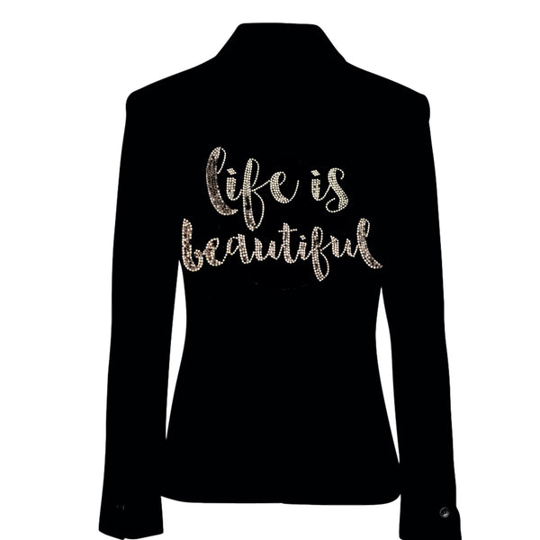 Life Is Beautiful Script Blazer