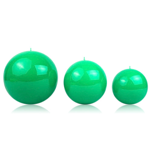 Sphere Green Candle