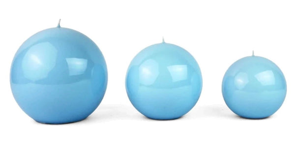 Sphere Ball Light Blue Candle