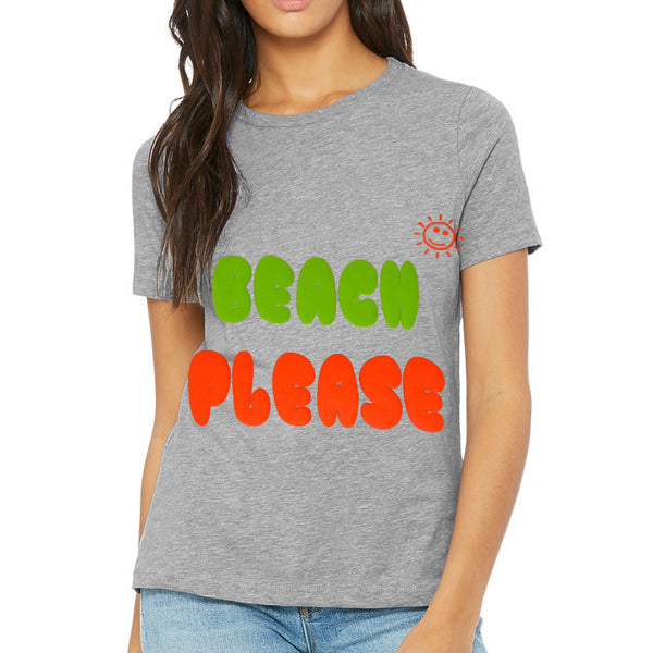 Beach Please Puff Print Tee SAMPLE SALE