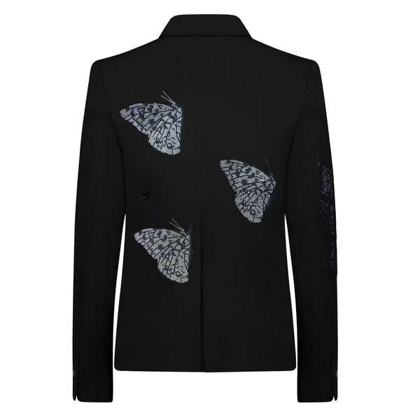 Crystal Half Butterflies Blazer