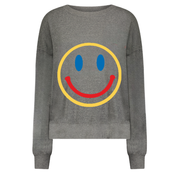 Smile Multi Sweatshirt Gray Yell