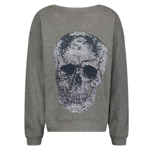 Big Skull Grey Sweatshirt