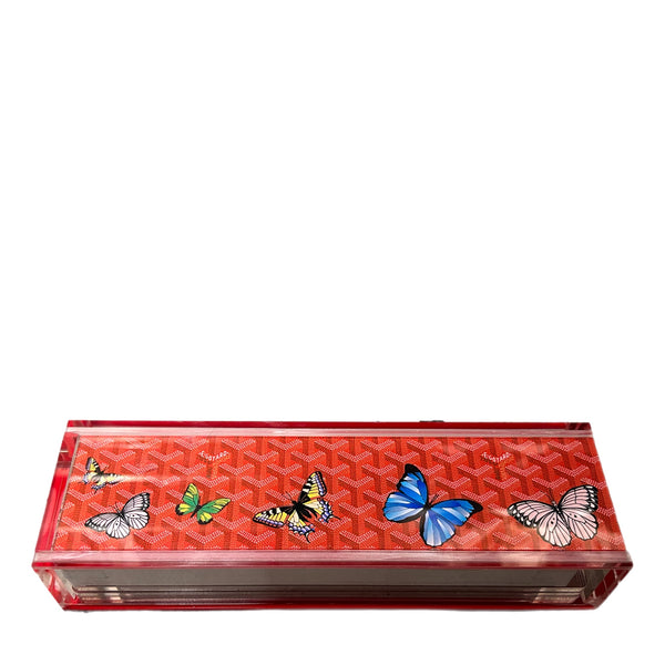 Acrylic Rummikub Orange Butterflies Game