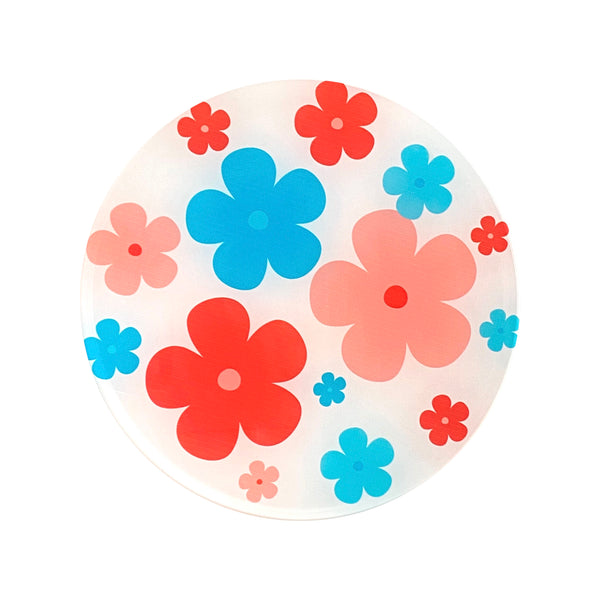 Acrylic Lazy Susan Daisies