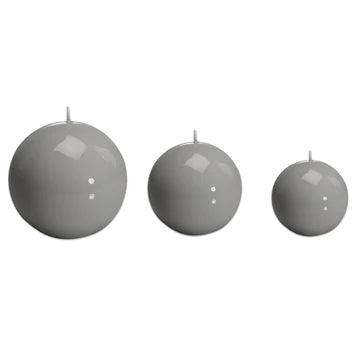 Sphere Ball Grey Candle