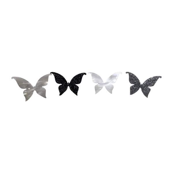 Acrylic Butterfly Napkin Rings set of 4