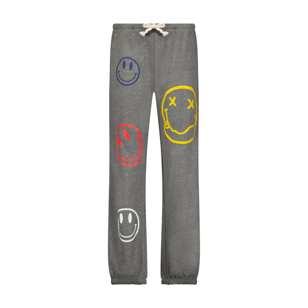 Multi Smile Grey Sweatpants