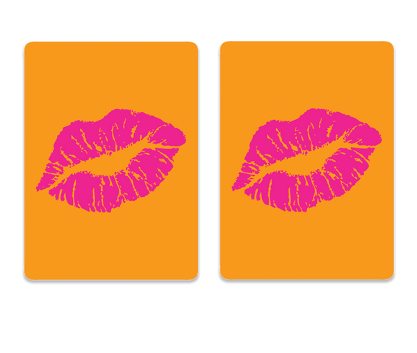 Cards- plastic pvc playing cards-Lips design