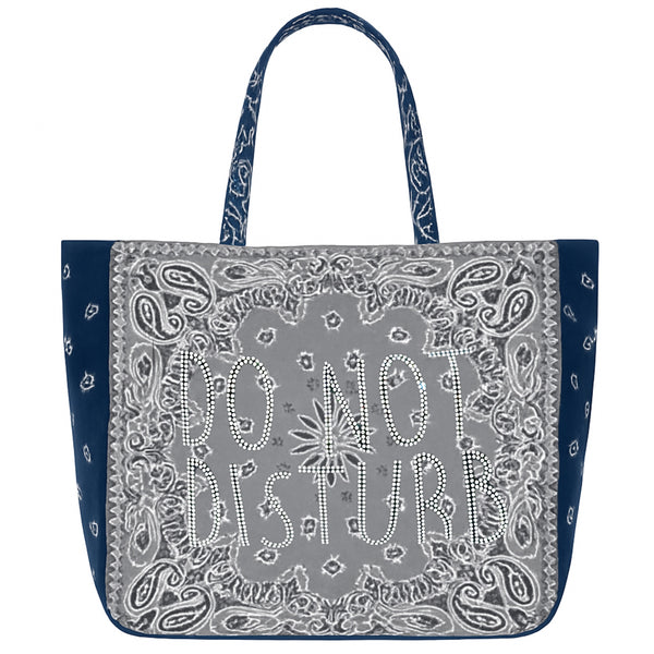 Do Not Disturb Reversible Bandana Shopper Tote