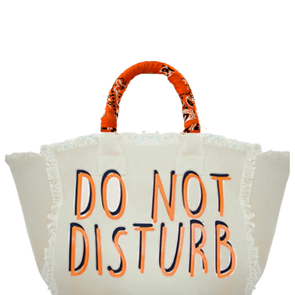 Do Not Disturb Fringe Canvas Bag