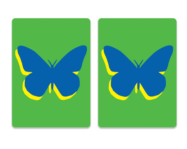 Cards-plastic PVC playing cards BLUE BUTTERFLY