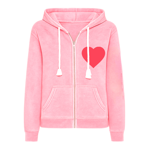 Heart Zip Up Hoodie SAMPLE SALE