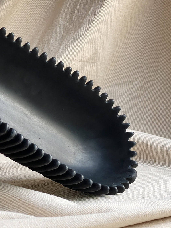 Handmade  Oval Concrete Bowl