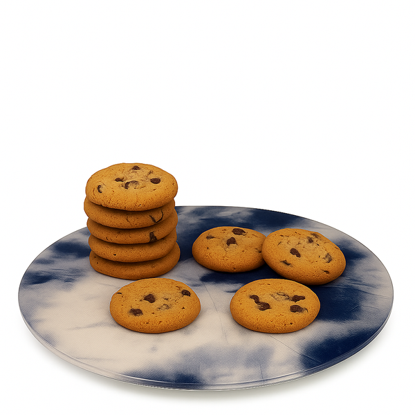 Acrylic Original Lazy Susan Blue Marble
