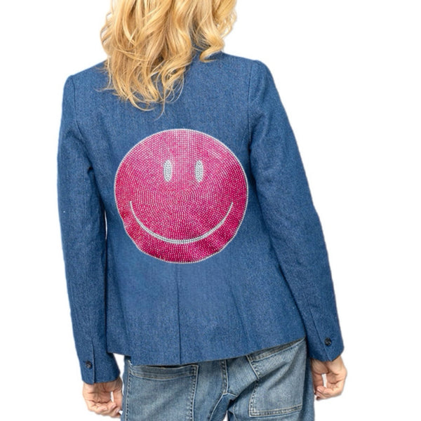 Red Smile Blazer - Denim  Size 2