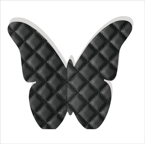 Black Quilted  Butterfly Block