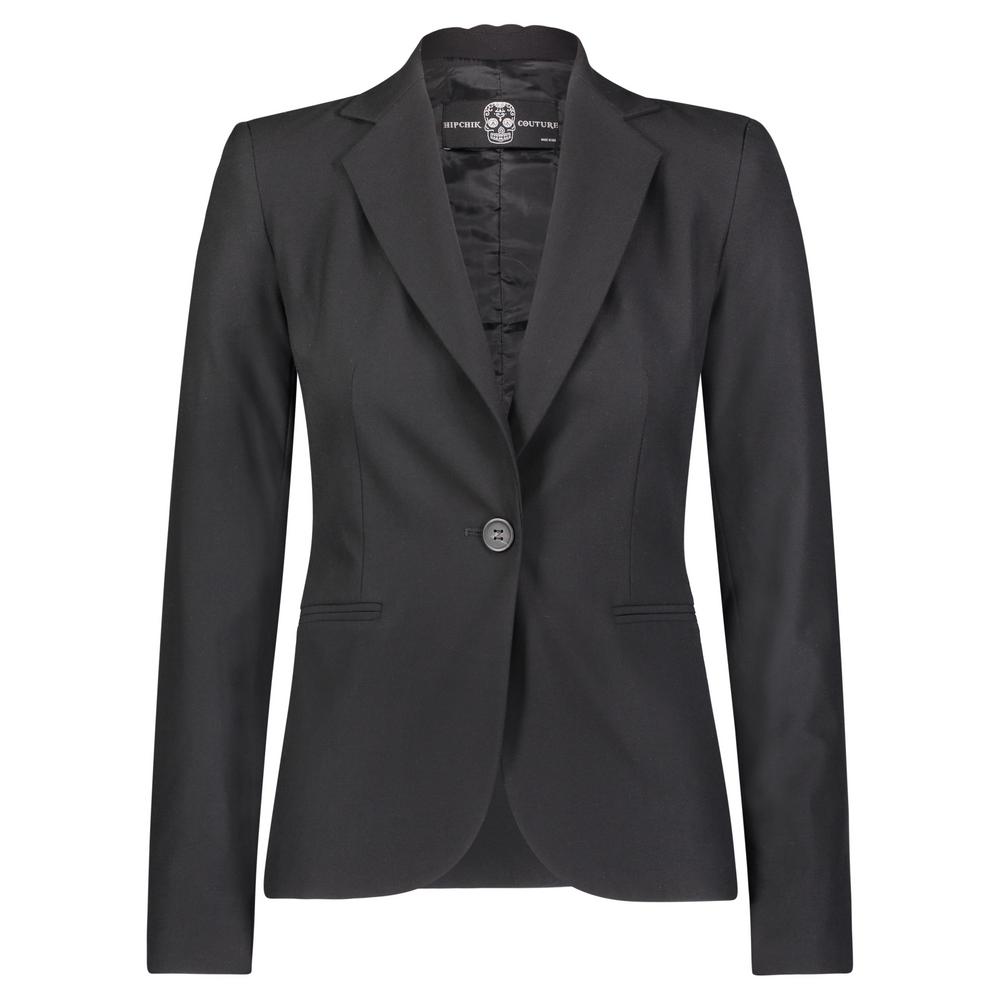 Black top plain blazer