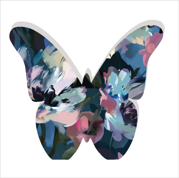 Blooming Flowers Butterfly Block