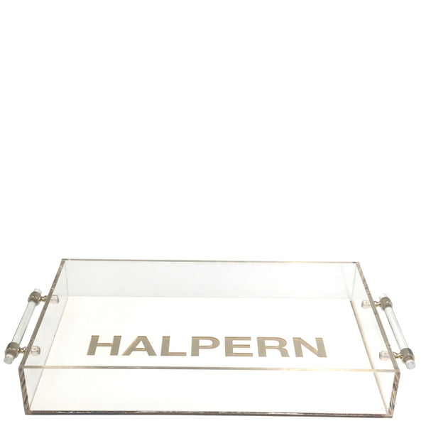 Custom Tray with Metal Handles