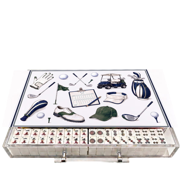 Mahjong Set Golfer - Acrylic
