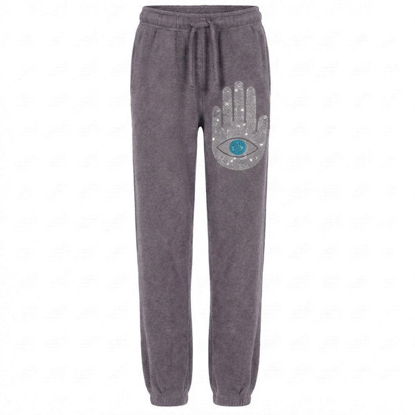 Hamsah  Crystal Boyfriend Relaxed Pants